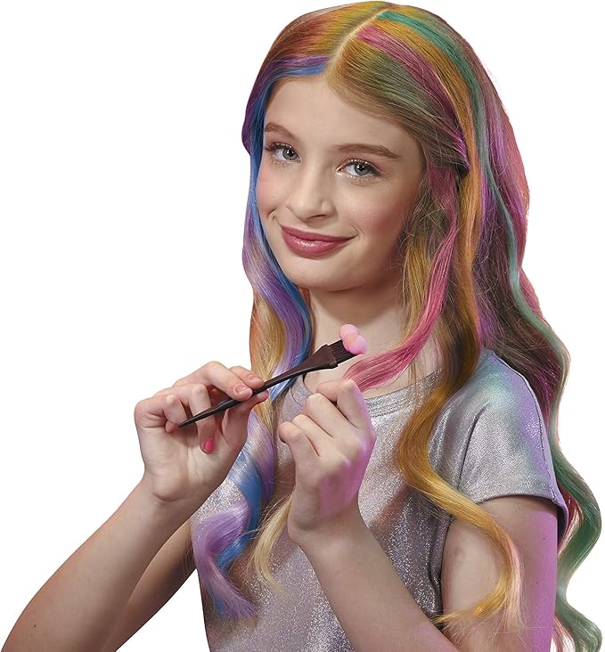 Rainbow High Salon Playset with Rainbow of DIY Washable Hair Color Foam for Kids and Dolls - Doll Not Included