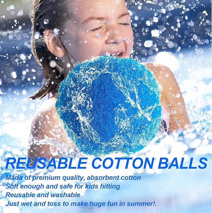 90 Pcs Reusable Water Balls, Reusable Water Balloons for Outdoor Toys and Games, Water Toys for Kids and Adults Boys and Girls - Summer Toys Ball for Pool and Backyard Fun
