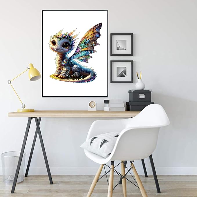 Wooden Puzzles for Adults, Dragon Wooden Puzzles 200 Pieces, Irregular Animals Fun Puzzles for Adults