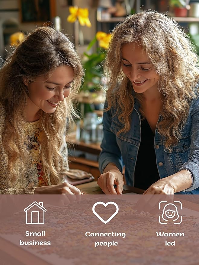 A Couple in Bloom. Puzzles for Adults 1000 Pieces, Hard Challenging Jigsaw Puzzle for Puzzle Lovers, Bonus Poster Included.