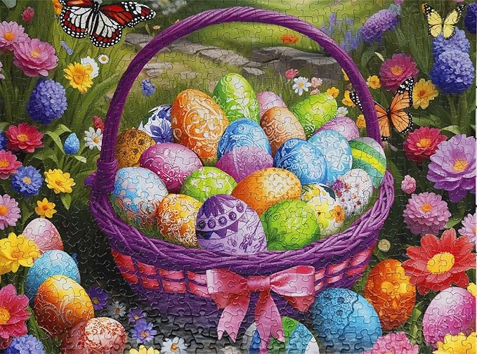 Springbok Easter in Bloom 500 Piece Jigsaw Puzzle for Adults and Families - Made in USA