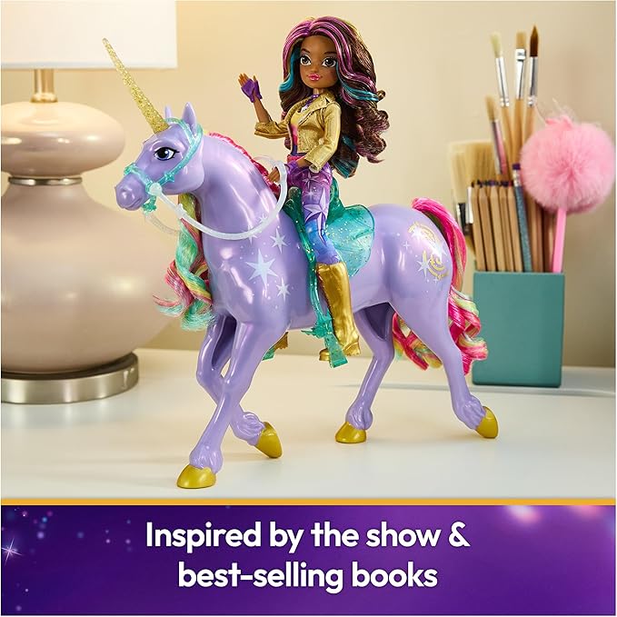 Unicorn Academy, Power of Friendship Wildstar with Translucent Saddle & Bridle, 11”, Dolls & Unicorn Toys for Girls Ages 4 and up
