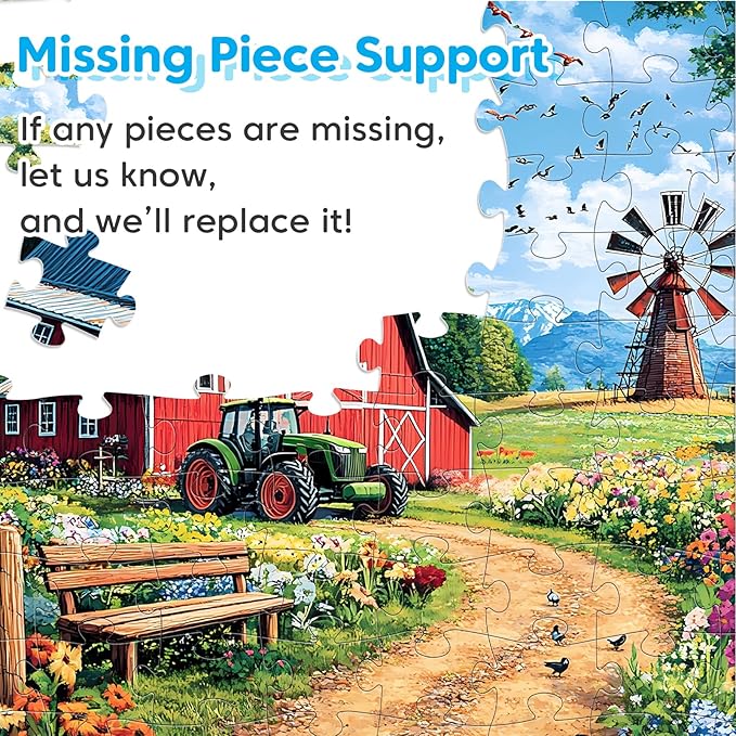 100 Piece Puzzles for Kids Ages 4-6 6-8 8-10, Farms & Beach Resort Jigsaw Puzzles for Seniors 100 Pieces Puzzle for Adults, Educational Learning Toys Gifts for Girls Boys 4-Pack 15"x11"