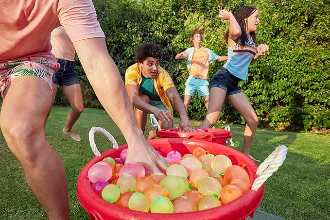 Bunch O Balloons Tropical Party (6 Pack) by ZURU, 200+ Rapid-Filling Self-Sealing Tropical Colored Water Balloons for Outdoor Family, Friends, Children Summer Fun (6 Pack)