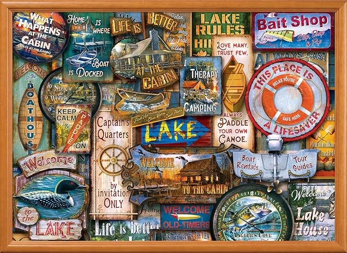 MasterPieces 1000 Piece Jigsaw Puzzle for Adults, Family, Or Youth - Off to The Lakehouse - 19.25"x26.75"