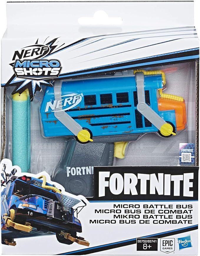 Nerf MicroShots Fortnite Rainbow Smash - Mini Dart-Firing Blaster and 2 Official Elite Darts - for Youth, Teens, Adults