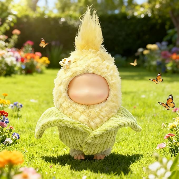 2026 New Adorable One-Piece Corn Clothes for 17cm Dolls, Outfits for Clothes Set, Cute Dolls Keychain Accessories (Doll Not Included)