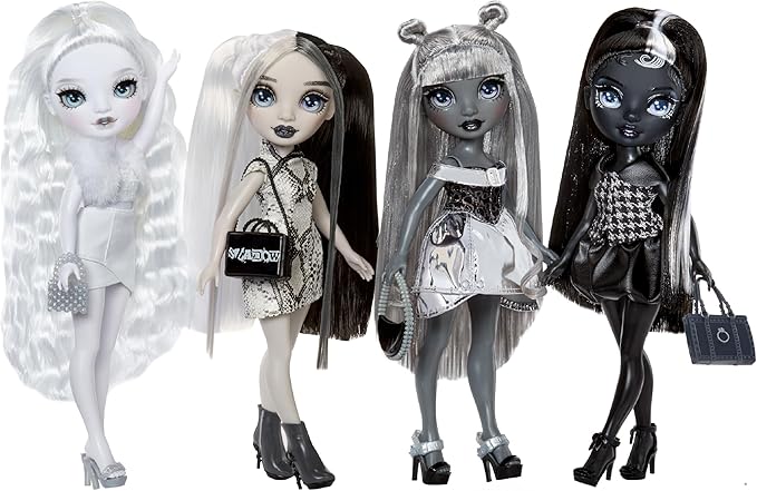 Rainbow High Shadow High Natasha Zima Grayscale 11” Fashion Doll with White Hair and White Outfit, Stylish Handbag, Great Gift for Kids 4-10 Years Old