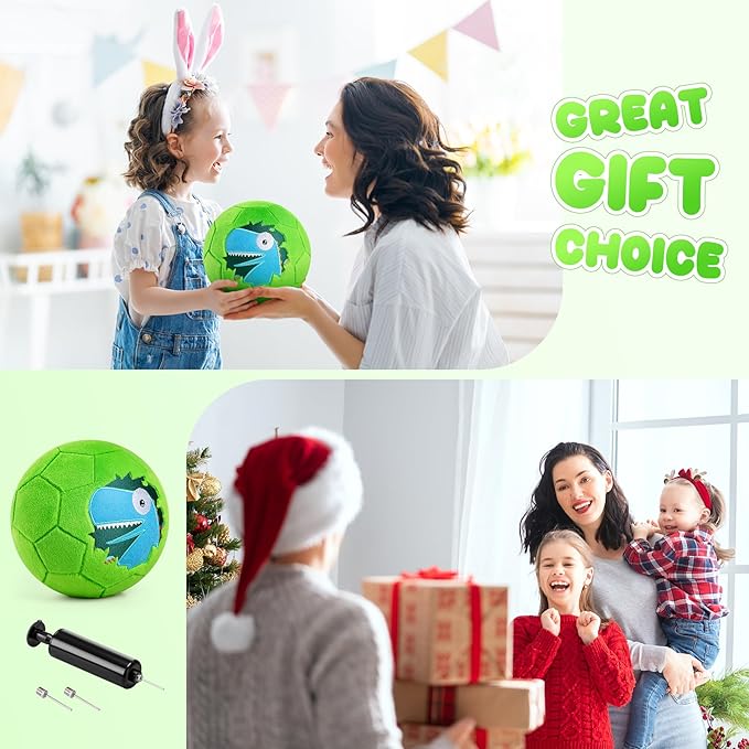 PlayZap Soft Ball for Toddlers & Babies - Small, Safe & Easy-to-Grip Kickball, Great Easter Basket Stuffer & First Birthday for Boys & Girls, Plush Indoor Soccer Toy for Ages 1-3 3-8