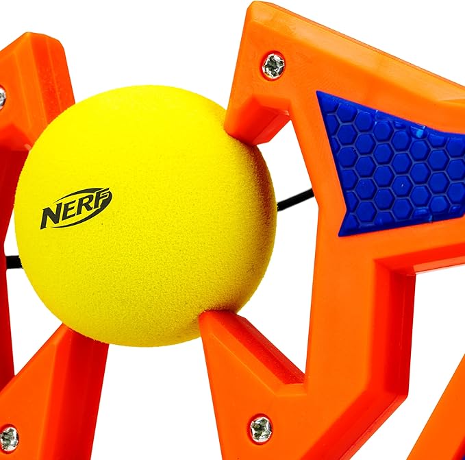 Nerf Slingshot Challenge - Kids Slingshot Bowling Game Set - Toy Target Game for Kids - Foam Ball Shooter Balls Included - Fun Toy for Boys + Girls