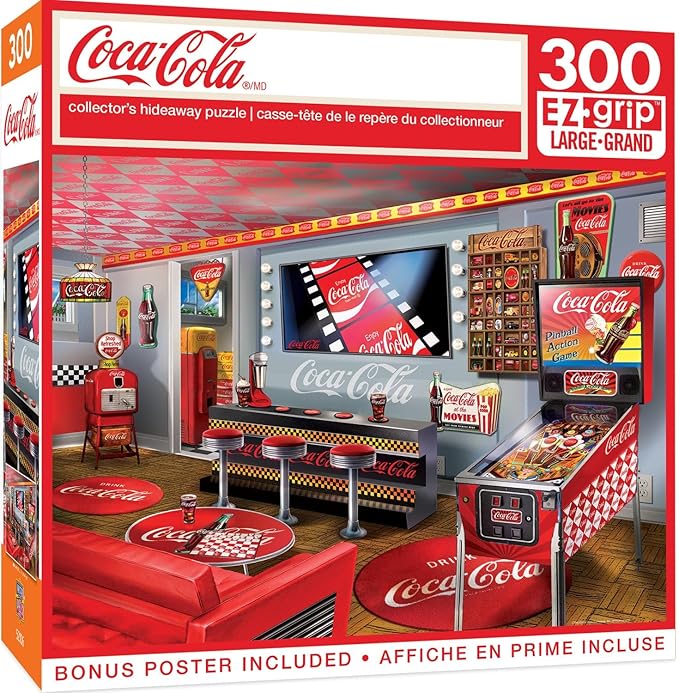 MasterPieces Coca-Cola - Collector's Hideaway 300pc Ezgrip Puzzle