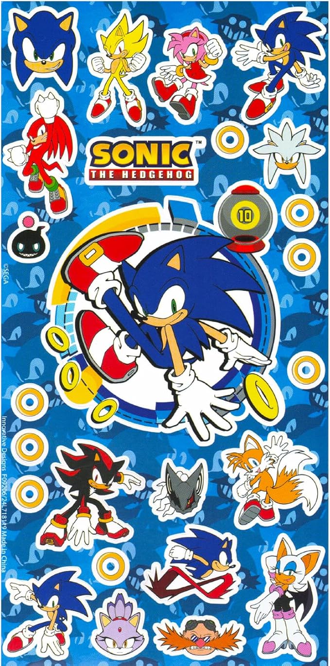 - Nintendo - Sonic The Hedgehog Puzzle for Kids Set - Sonic The Hedgehog Gift Bundle with 48 Pc Sonic Puzzle, Stickers, More | Sonic Puzzles for Kids Ages 4-8