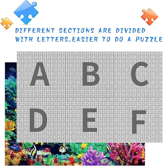 Nattork Jigsaw Puzzles 500 Pieces for Adults(Age 14+), Families (Sea World) Pieces Fit Together Perfectly