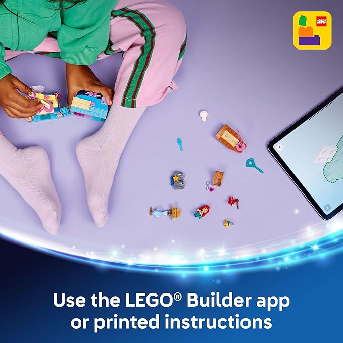 LEGO Disney Princess Ariel's Magical Mini Palace Building Toy - Little Mermaid Toys & Playset for Girls & Boys, Ages 5+ - Disney Gifts for Kids - 43285