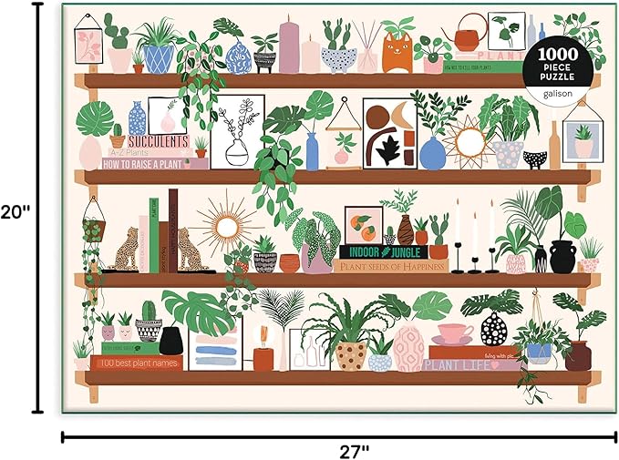Galison Plant Shelfie 1000 Piece Puzzle Artic