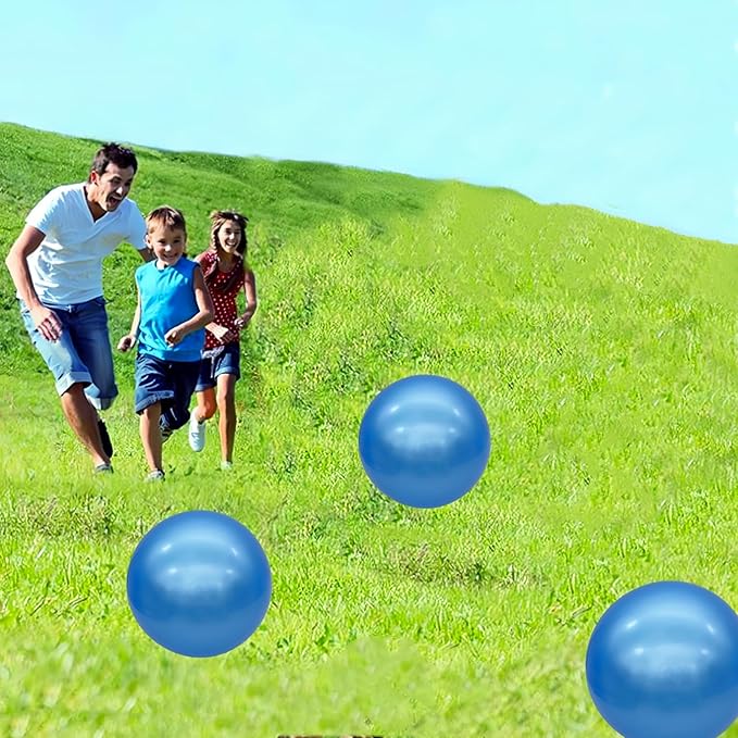6 Pcs 6 Inch Inflatable Bouncy Balls, with 1 Hand Air Pump