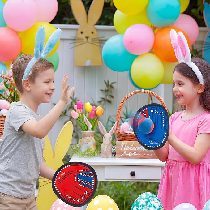 Toss and Catch Ball Game, Kids Toddler Baseball Glove & Catch Ball Toys, Kids Outdoor Games for Family, Toys for Beach Yard Outside, Birthday Easter Gift for Ages 3 4 5 6 7 8-12 Year Old Boys Girls