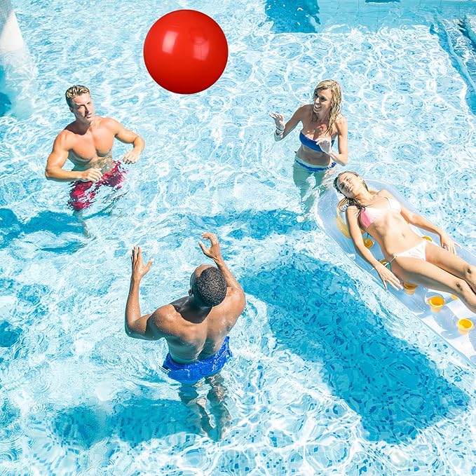 2 Pcs Inflatable Beach Ball 20 inch Swimming Pool Balls Summer Outdoor