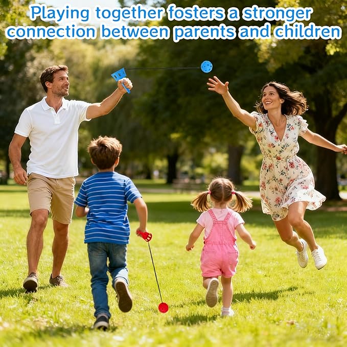 18 Pcs Hand Eye Coordination Ball Catching Cup, 6 Colors Classic Tetherball Catch Game Set for Yard Lawn Camping Beach Outdoor Sports Adults Party Games