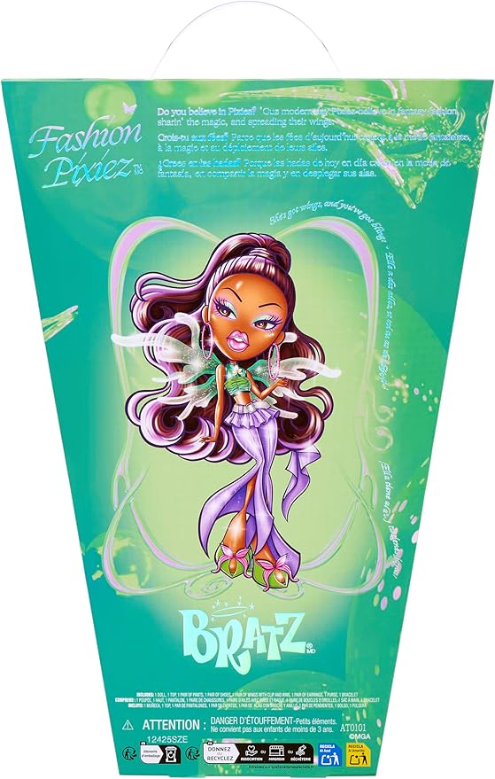Bratz Fashion Pixiez Sasha Collectible Fantasy Doll with Real Fashions and Accessories