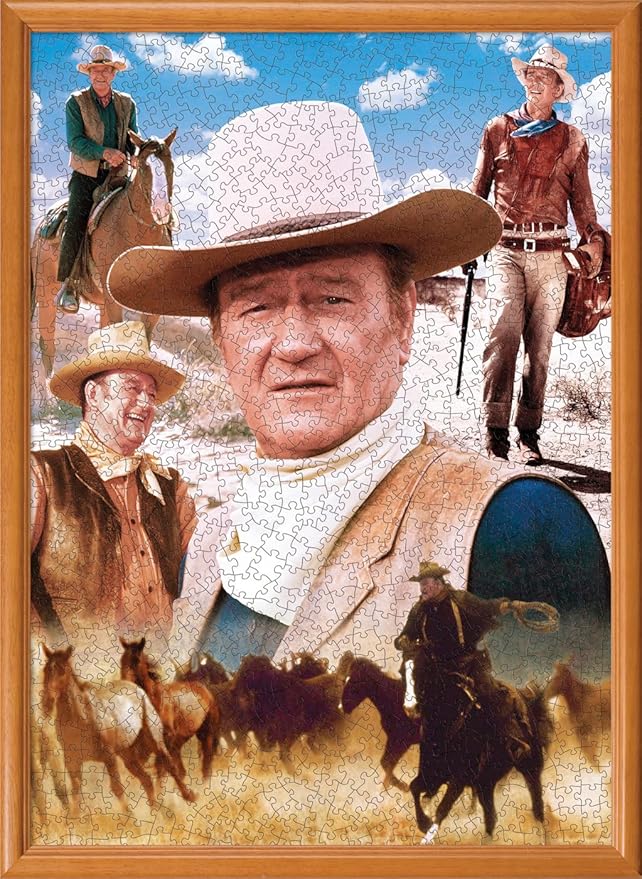 Masterpieces 1000 Piece John Wayne Jigsaw Puzzle For Adults, Family, Or Kids - America's Cowboy - 19.25"x26.75"