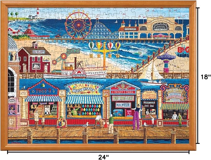 MasterPieces 400 Piece Jigsaw Puzzle For Adults, Family, Or Youth - Ocean Park - 18"x24"