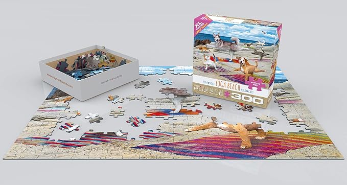 EuroGraphics 8300-5456 Yoga Beach 300Piece Puzzle, Multi-Colored