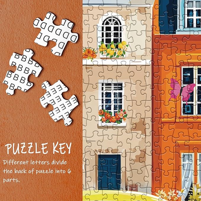 Fall Autumn Puzzle for Adults 1000 Pieces, Colorful Thanksgiving Jigsaw Puzzle, Butterfly Flower Floral Garden Puzzle
