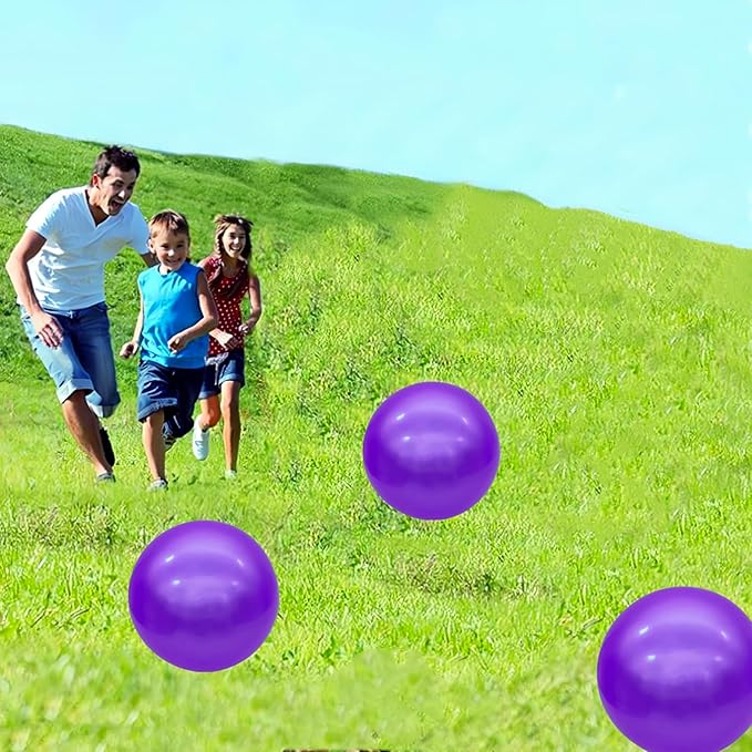 6 Pcs 6 Inch Inflatable Bouncy Balls, with 1 Hand Air Pump