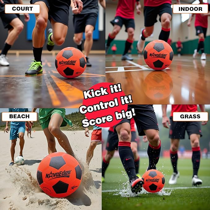 Glow in The Dark Soccer Ball | USB-C Rechargeable LED Light Up Ball | Official Size 5 for Kids & Adults | Gift for Boys & Girls Ages 6+ | Indoor Outdoor Night Games