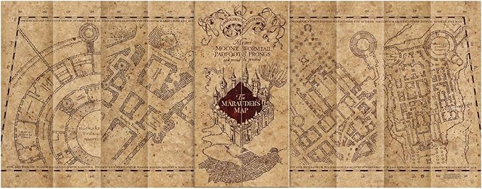 The Noble Collection Harry Potter Marauder's Map Puzzle