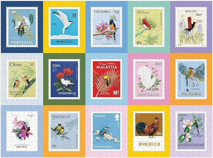Galison Birds of The World Puzzle, 1000 Pieces, 27” x 20'' – Jigsaw Puzzle Featuring Artwork from Diana Beltrán Herrera – Thick, Sturdy Pieces, Challenging Family Activity, Makes a Great Gift