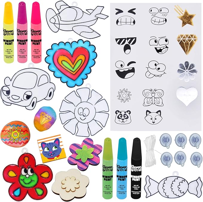 JOYIN 62 Pcs Arts and Craft Supplies for Kids - Painting Gift, Birthday Parties and Family Crafts