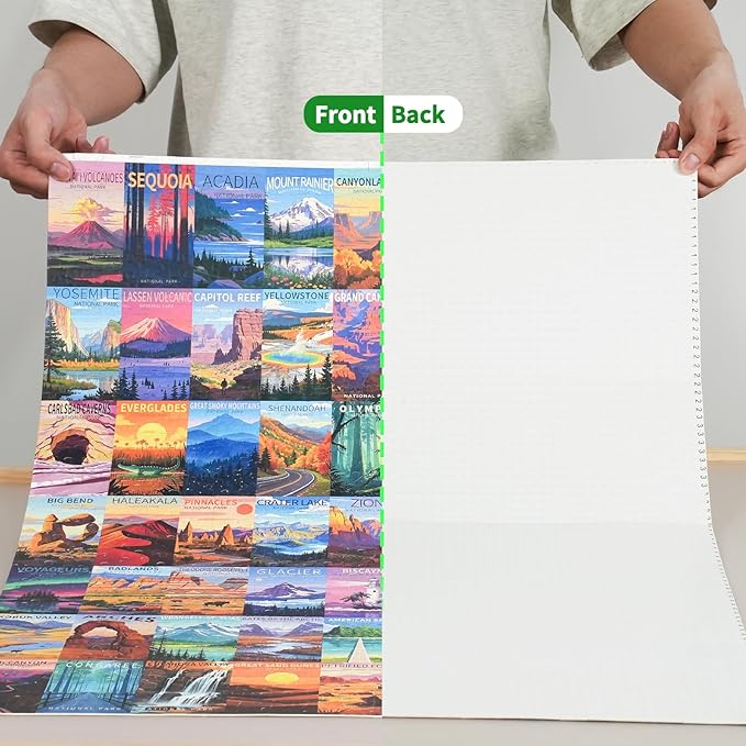 ALL4JIG Puzzle Saver – 24-Pack Puzzle Glue Sheets for 1000-3000 Pieces, Self-Adhesive Sticker Sheets, Easy to Preserve & Frame Jigsaw Puzzles