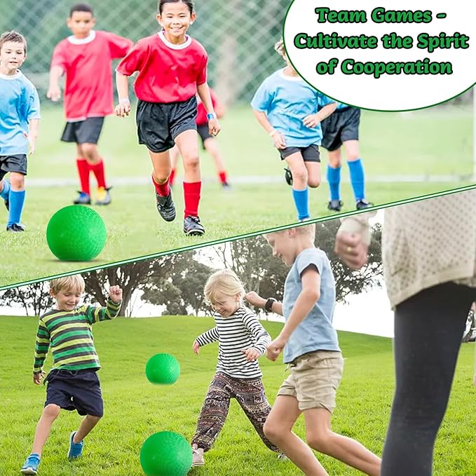 24 Pcs Playground Balls,6 Inch Inflatable Dodge Balls,Sport Bouncy Balls with a Hand Pump,Dodgeball Balls for Indoors Outdoors Ball Games,Gym,School,Camps,Picnic