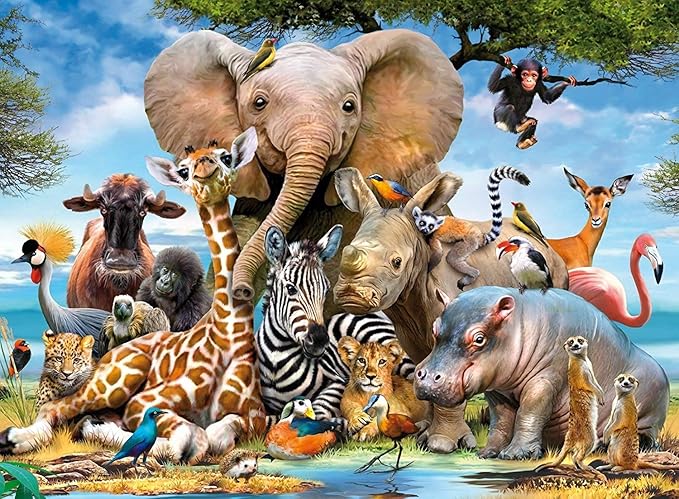 African Friends 300 Piece Puzzle