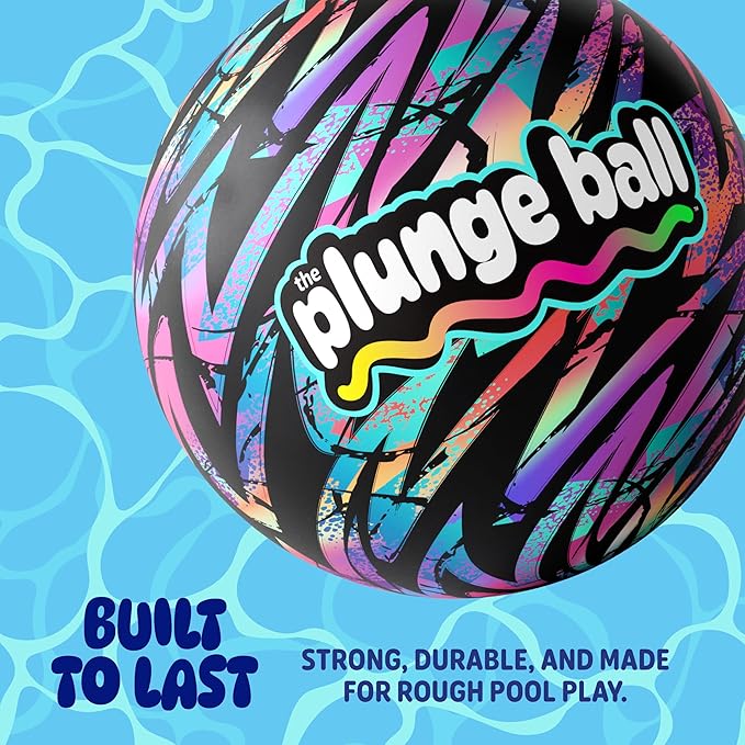 Plunge Ball - Pool Toys - Swimming Pool Games for Kids, Adults and Family - Water Balls - Water Toys for Kids Ages 8-12 - Teens, Boys Fun Stuff - Swim Balls Sports Accessories (9 Inch)
