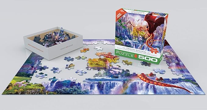 EuroGraphics (EURHR Dragon Kingdom 500Piece Puzzle 500Piece Jigsaw Puzzle