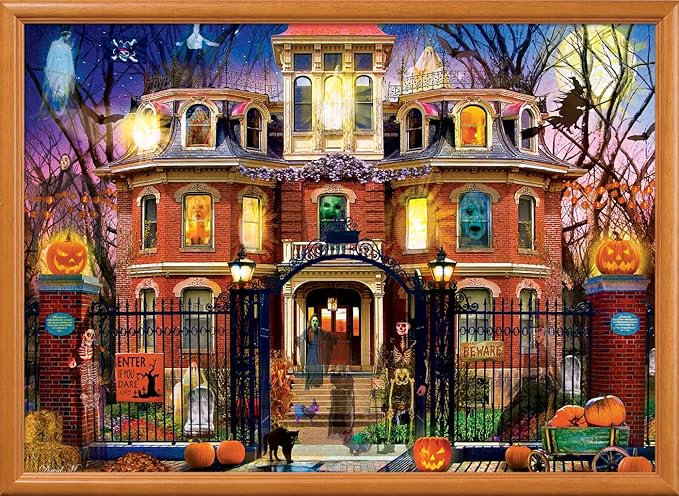MasterPieces 1000 Piece Halloween Jigsaw Puzzle - Haunted House on The Hill - 19.25"x26.75"