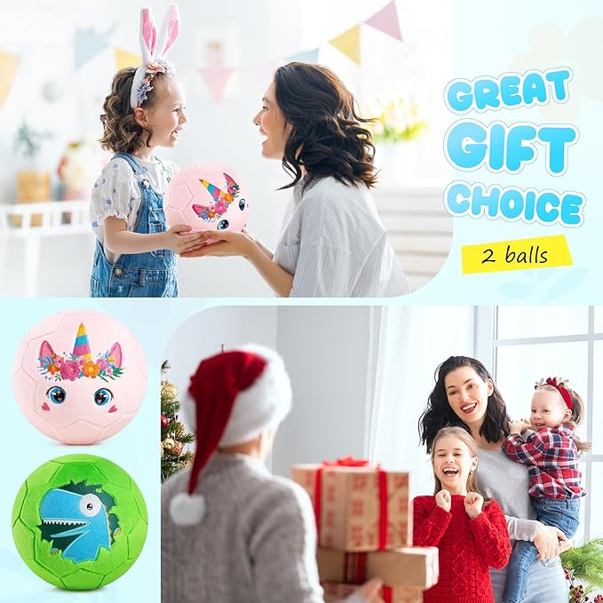 PlayZap Soft Ball for Toddlers & Babies - Small, Safe & Easy-to-Grip Kickball, Great Easter Basket Stuffer & First Birthday for Boys & Girls, Plush Indoor Soccer Toy for Ages 1-3 3-8