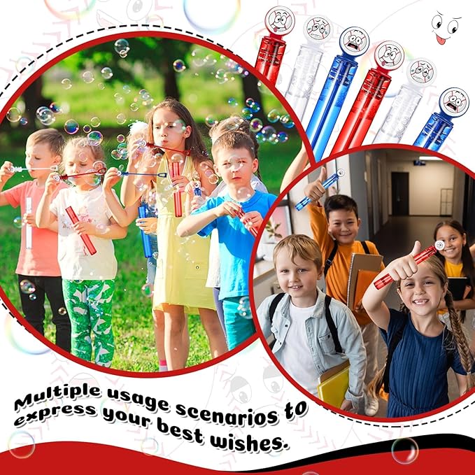 24 Pcs Mini Baseball Bubble Wands Baseball Party Favors for Kids, Birthday Bubble Wand Bulk for Summer Outdoor Classroom Supplies, Goodie Bag Fillers
