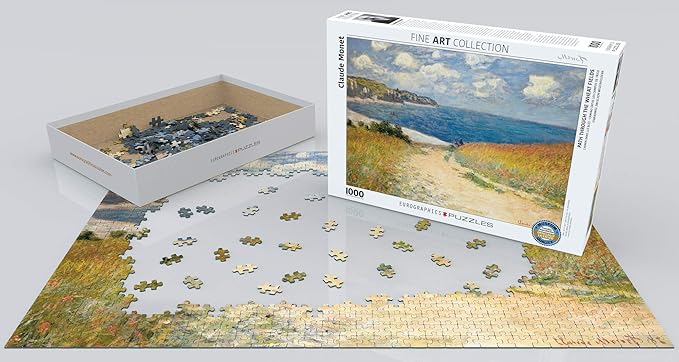 Eurographics Chemin dans les Bles by Claude Monet 1000-Piece Puzzle