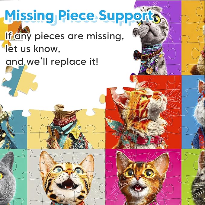 4 Packs 100 Piece Puzzles for Kids - Dogs Cats Donuts Flowers Puzzles for Kids Ages 4-6 6-8 8-10, Large Piece Puzzles for Kids & Seniors Adults Jigsaw Puzzles Educational Gifts for Girls Boys