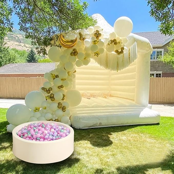 Realhaha Ball Pit Balls 50 100 200 500, Star Shapes for Babies Kids Playpen Plastic Balls for Babies Ball Pool Puppy Playballs