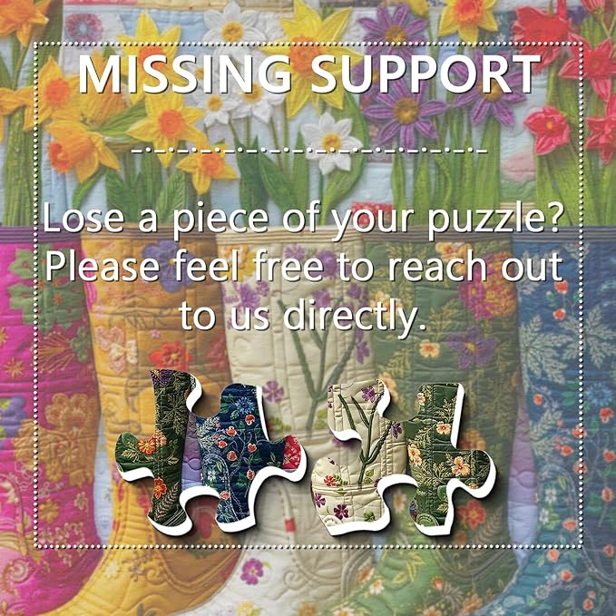 Colorful Flower Boots Puzzles for Adults 1000 Pieces, Plant Floral Boot Garden Jigsaw Puzzle, Blooming Boots Aesthetic Art Puzzle, Hard Challenging Puzzles for Adults