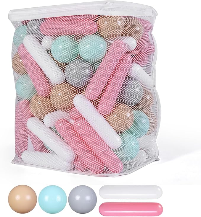 STARBOLO Ball Pit Balls for Kids -Pack of 150 200 500 Colorful Ball Pit Balls Crush Proof Plastic Toy Balls for Toddlers Ball Pit, Ball Pit Play Tent, Baby Pool Water Toys