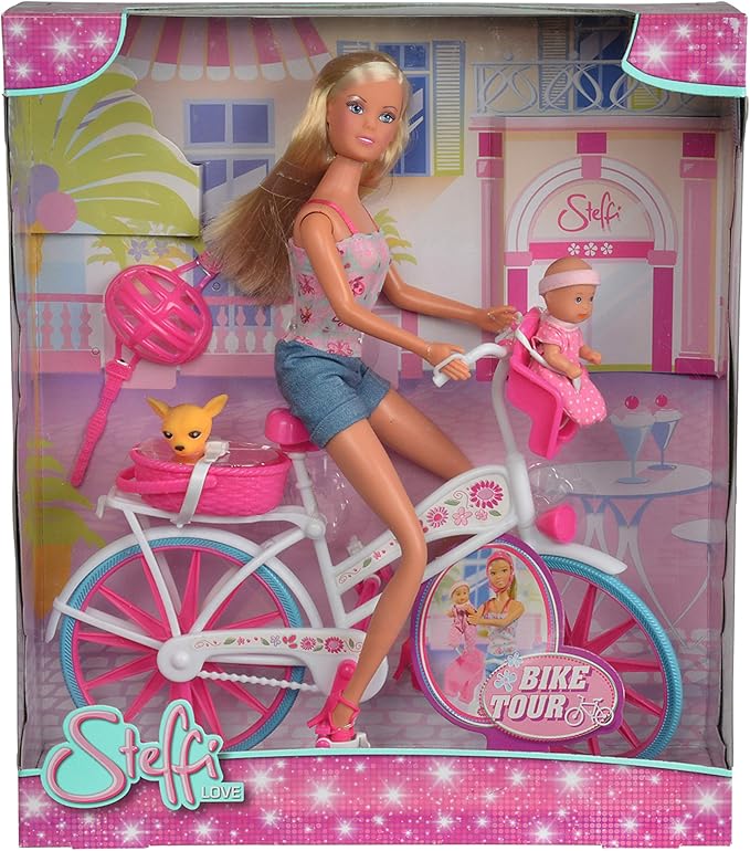 Simba Toys - Steffi Love Bike Tour with Bike and Doll, Multi