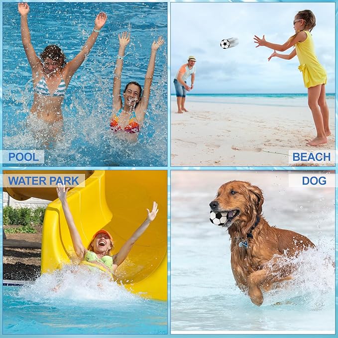 3 Pcs Water Skipping Balls Water Bouncing Ball 2.2 Inch Bounce Beach Ball Pool Accessories Gift for Outdoor Games Swimming Activities