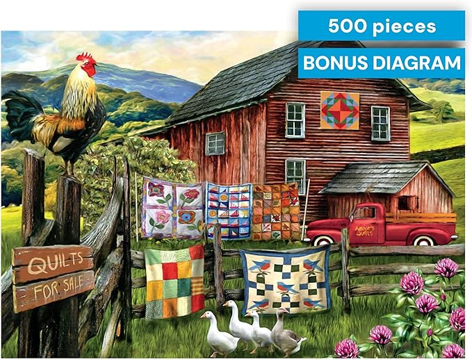 Buffalo Games - 500 Piece Jigsaw Puzzle Tom Wood A Little Bit of Heaven, Made in USA, Premium Recycled Board, Full-Color Poster