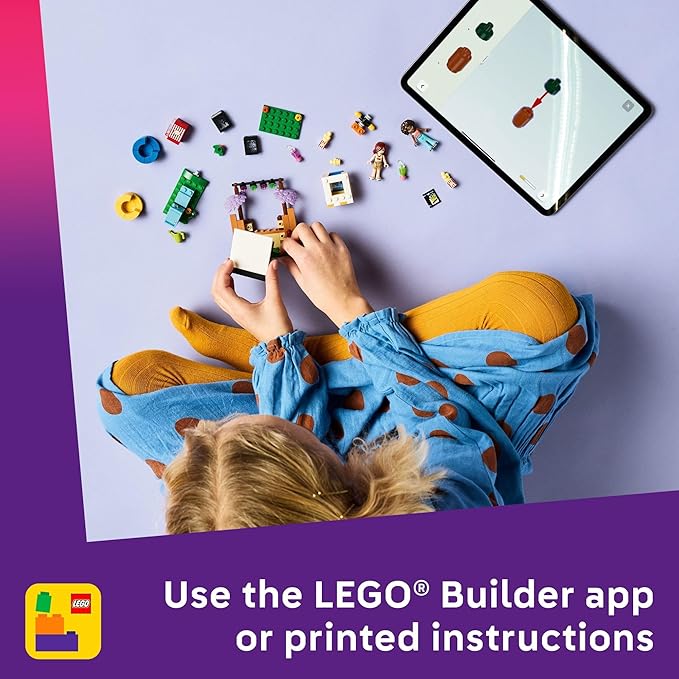 LEGO Friends Friendship Movie Night Pretend Play Building Toy - Interactive Storytelling Playset for Girls & Boys, Ages 6+ - Includes Paisley and Aliya Minidolls - Gift Idea for Birthdays - 42642